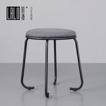Lallo creative small stool design studio small round stool iron art Nordic cloth art stool