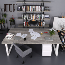 Lallo office computer desk loft conference table long table studio large table modern minimalist designer gray table