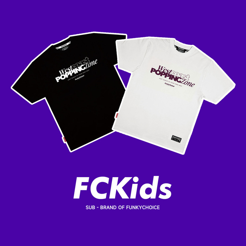 Fckids Children's Boys and Girls Street Dance Competition T-Shirt, Stylish and Cool Kids' Summer Short-Sleeve T-Shirt, Loose Fit for Dance Practice and Performance