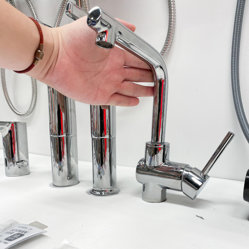 Ikea Lenseka Mixed-Type Faucet, Suitable for Kitchen and Bathroom, Dual Control for Hot and Cold Water, Splash-Proof and Water-Saving