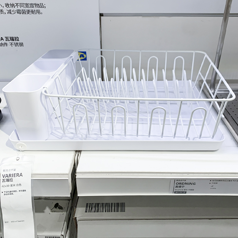 Ikea Varilla White Dish Rack, Bowl and Plate Drying Rack, Kitchen Drainer Rack Ikea Varilla White Dish Rack, Bowl and Plate Drying Rack, Kitchen Drainer Rack