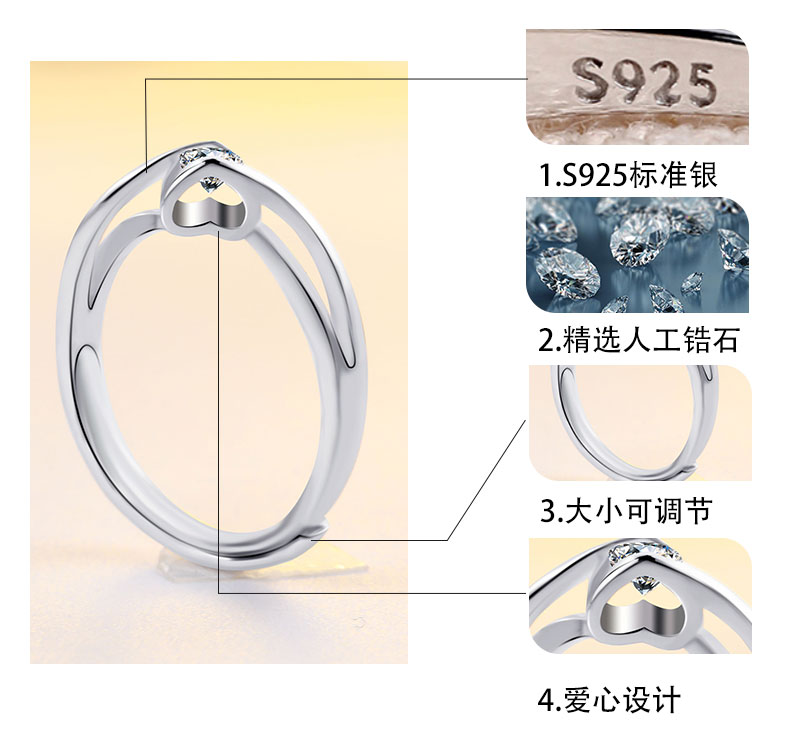 Bague Femme en Argenterie - Ref 3089581 Image 11