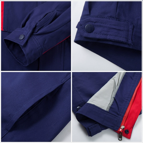 Длинно -насыщенные чистые хлопковые работы набор одежды мужская сварка автомобильная ремонтная служба красоты службы обслуживания красоты Электрик Осенний и Зимний работник Служба охраны труда