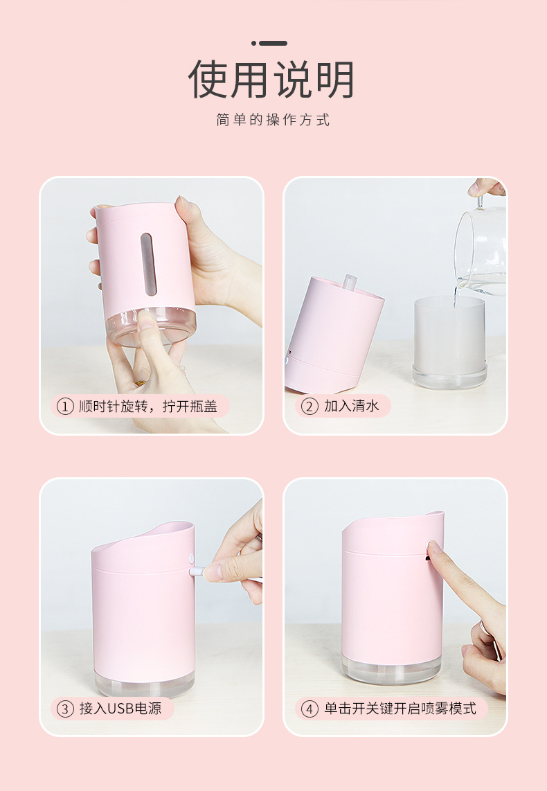 tác dụng của máy phun sương Hydrating Artifact độ ẩm nhà không khí công suất lớn phun đêm ánh sáng văn phòng quà tặng sinh nhật sáng tạo - Máy giữ ẩm máy tạo độ ẩm usb