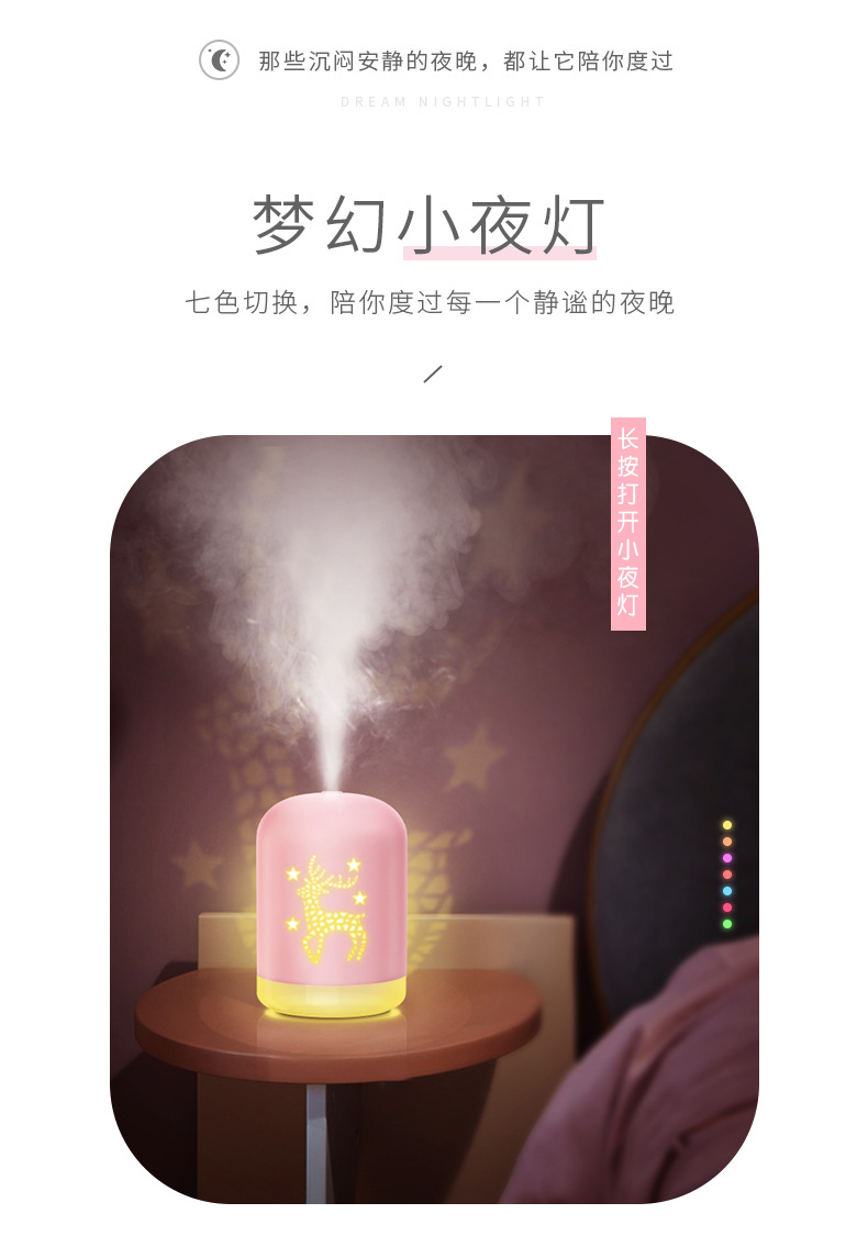 tác dụng của máy phun sương Hydrating Artifact độ ẩm nhà không khí công suất lớn phun đêm ánh sáng văn phòng quà tặng sinh nhật sáng tạo - Máy giữ ẩm máy tạo độ ẩm usb