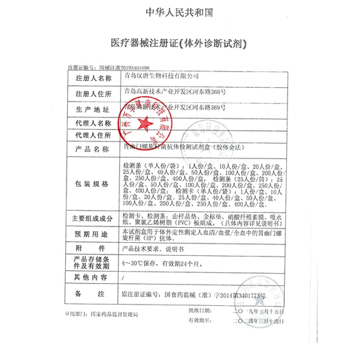 Wanfu Helicobacter Pylori Test Strip HP Test Paper