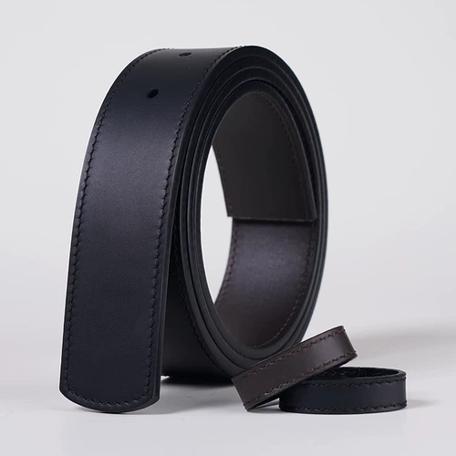 Мужской ремень, булавка, двусторонная кожаная пряжка, из натуральной кожи