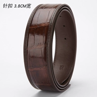 【Коричневая】 штифта шириной 3,8 см кожи крокодила