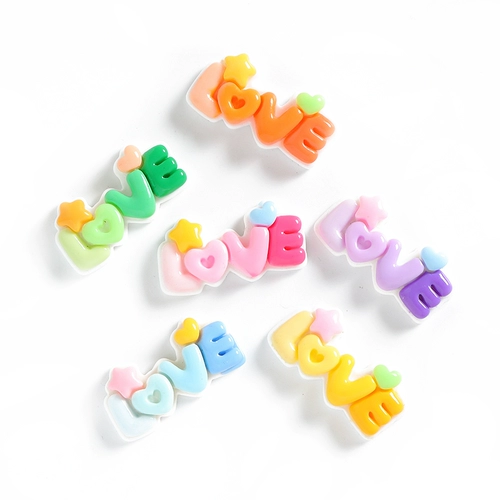 Мультяшный кремовый чехол для телефона с буквами, заколка для волос ручной работы, аксессуар, аксессуары, градиент