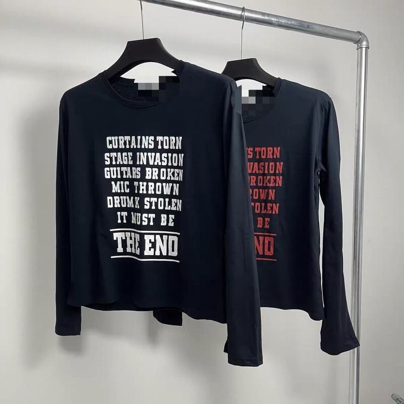 【Limited Offer for the First 100 at 19.9】Light Rain Print Long-Sleeve Top with Skinny Hediboy Underneath