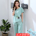 Big kích thước pajama symmy mùa hè bộ cotton ngắn tay áo bẫy chị béo béo mm cô gái mang thai giá hai mảnh. 