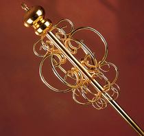 Master recommends Zen Scepter Six Shares of Ninth Ring Accessories Tibetan Wang Scepter hosting stainless steel handheld cane