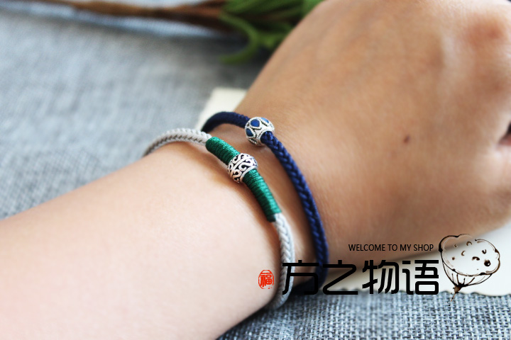 [Smurf] DIY vật liệu dệt thủ công gói hướng dẫn tự chỉnh sửa nút thắt kim cương hòa bình Sen vòng tay dây vòng đeo tay