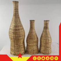 Folklore old objects nostalgic collection old-fashioned shrimp basket bamboo fishing basket farmyard retro decoration film and television props decoration