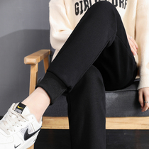 Glint Thickened Trackpants Women Loose Bunches SPRING AUTUMN CLOTHING KHAREN PANTS 100 HITCH WINTER CASUAL SWEATPANTS WOMEN INS TIDE