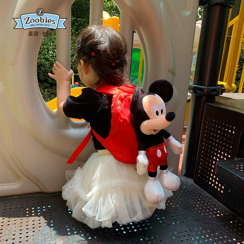 zoobies Дисней, универсальный рюкзак, защитная кукла, сумка через плечо, Дисней Микки Маус, анти-потеряшка, семейный стиль