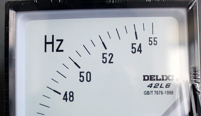 Delixi 42L6-HZ 380V 45-55HZ pointer frequency meter AC ammeter voltmeter power meter