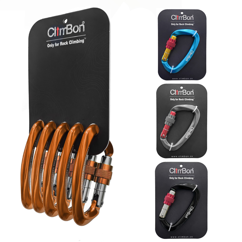 Uiaa Certified Climbon Ultra-Light Screw Lock Rock Climbing and Mountaineering Master Lock Ppe Ce Certified