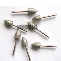Diamond grinding head carbide grinding head glass stone grinding head polished grinding head bullet type 3mm shank