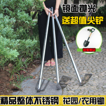 Stainless steel hoe head long handle large hoe overall forging hoe head weeding planting vegetables pine soil agrituristiculture tools