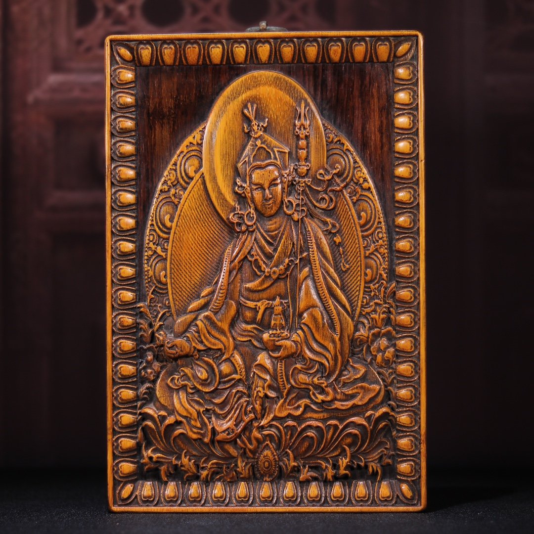 Ancient Play Miscellaneous Collection Wooden Ware Collection of Treasured Flowers Pear Wood Sticker Bamboo Spring Lotus Peanut Large Sera Hung Screen