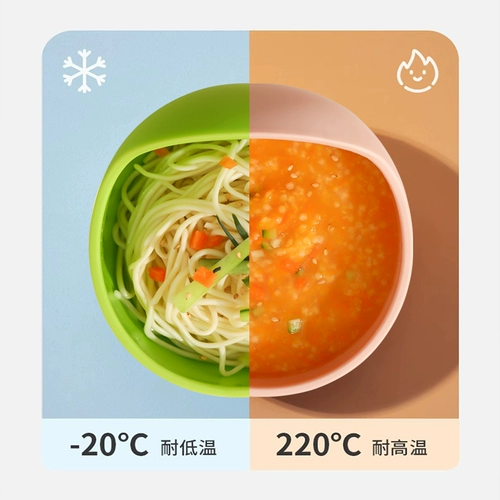 Детская силиконовая обеденная тарелка для тренировок для еды, посуда для кормления, защита при падении, защита от ожогов