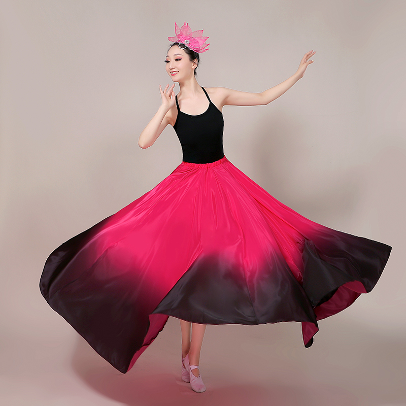 Chinese Folk Dance Dresses for women Half body dance practice skirt