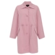 Áo khoác gió G2000 giản dị đơn giản ren màu hồng đen áo khoác gió nữ dài vừa phải - Trench Coat
