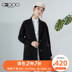 Coat 2020 mùa xuân mới Đen Trench Coat Medium Loose nhỏ Commuter Coat G2000 nữ 