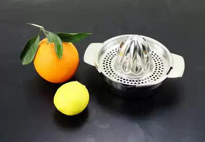 Stainless steel Manual Juicer round thickened simple orange juice lemon juice clamp metal squeezer