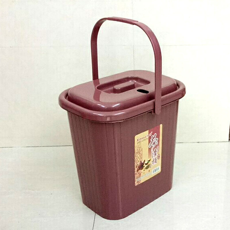 Purchase multi-square plastic tea bucket with handheld pitch tea bucket