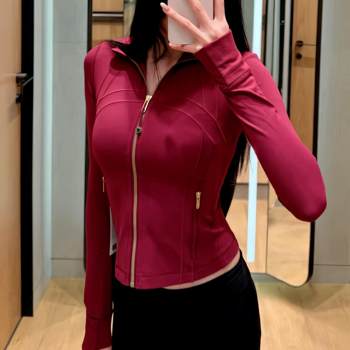 Fitness jogging long-sleeved jacket stand collar sports jacket