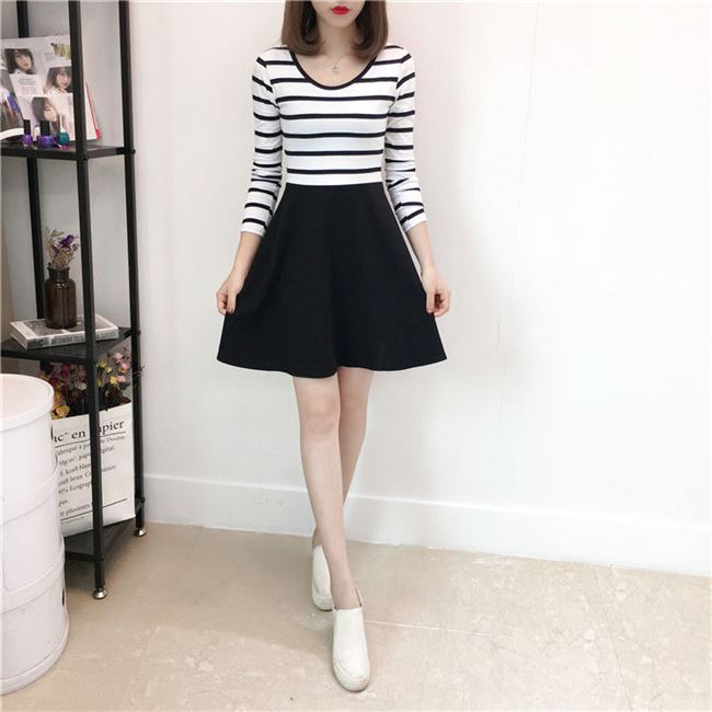 2020 mùa hè và mùa xuân mùa xuân mới kích thước lớn của phụ nữ tay áo dài và ngắn che bụng rộng kích thước lớn váy thịt Tây Tạng dài - váy đầm