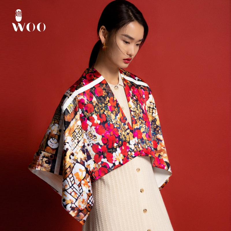WOO WOO new work E-fu to silk silk scarf women Spring and Autumn thin fashion scarf women autumn and winter shawl