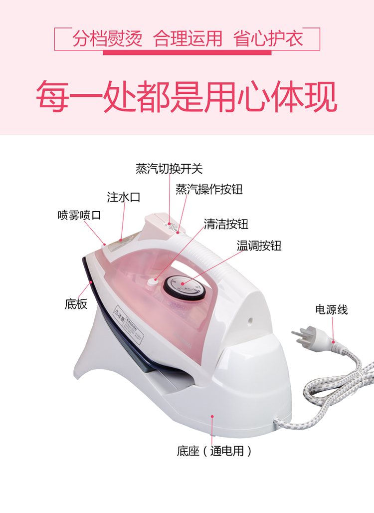 điện máy xanh bàn ủi IRIS Home Cordless Steam Iron Wireless Mini cầm tay Quần áo hơi nhỏ Sắt Sắt ủi thẳng đứng bàn ủi hơi nước xiaomi