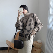  2020 autumn and winter new Korean version BAO WEN retro loose sweater pullover lazy wind bottoming sweater womens trend