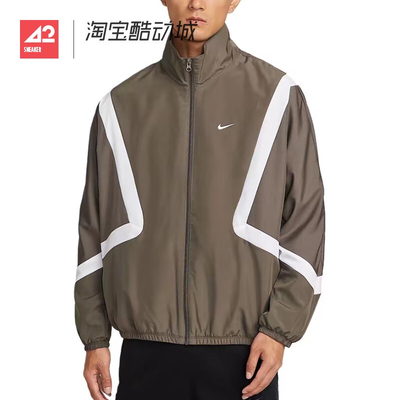 42 Sportsman Nike Icon Men's Stand Collar Zipper Sports Casual Jacket Im3355-004