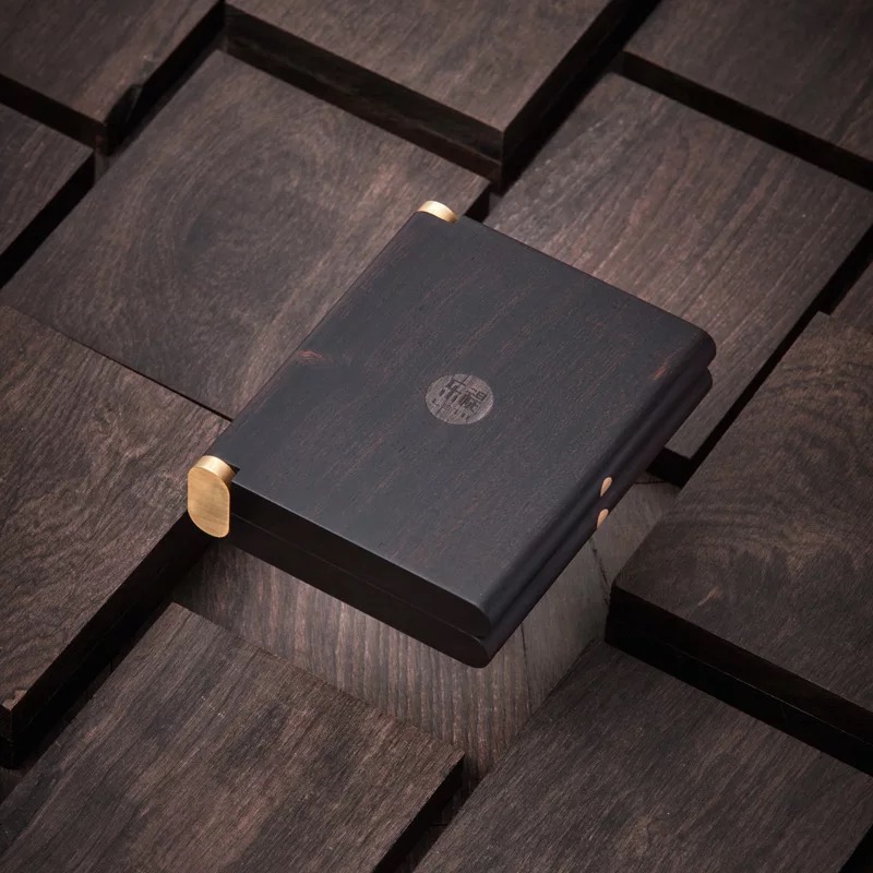 High-end ultra-thin purple sandalwood solid wood incense smoke box 20 portable creative retro cigarettes New Year gift wrapping