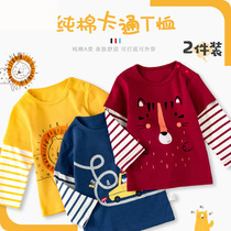 Children Long sleeves T-shirt pure cotton childlike spring autumn new boy girl baby girl blouses undershirt boomer child clothing