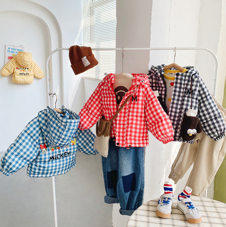 Autumn Winter New Children's Down Clothes In the Children's Lions The Hood Down Cotton Clothing Tide Child Down Jacket