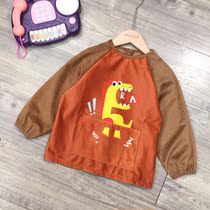 Autumn Winter Children Light Wick Suede Large Pocket Dinosaur Hood 9021 A2
