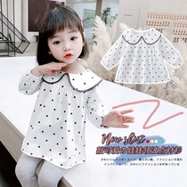 Light rain Dot doll collar polka dot shirt 999