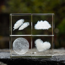Romantic cloud cube decoration literary couple boyfriend and girlfriend gift creative Valentines Day Tanabata gift gift boxed