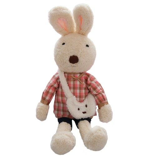 Милая плюшевая игрушка для одевания, кролик, тряпичная кукла для утешения малышей, подушка