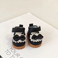 Черный наряд маленькой принцессы, туфли, кукла