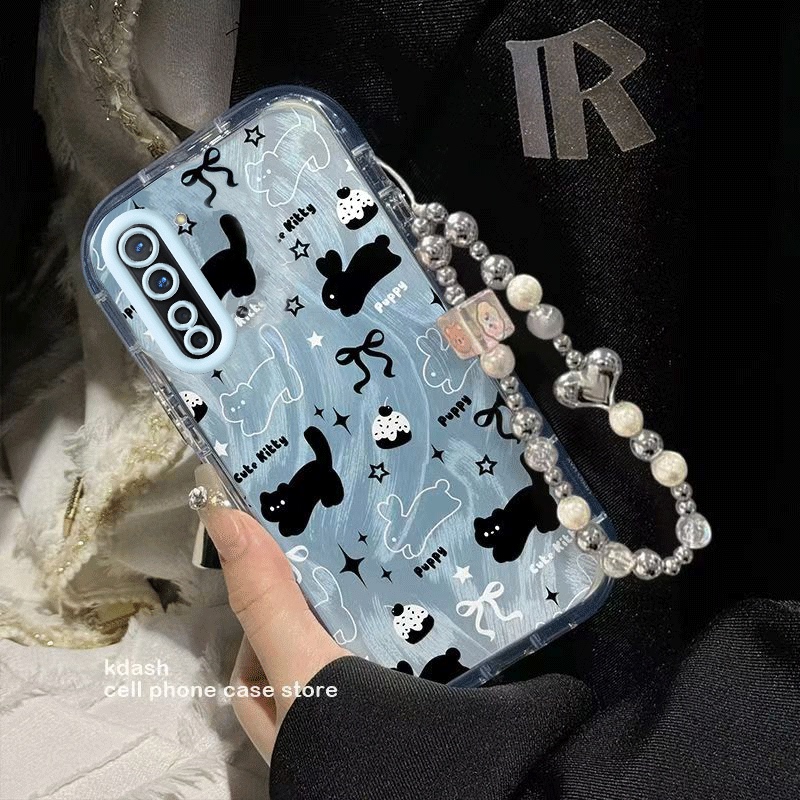 Suitable for Oppo Reno3 Vitality Edition Phone Case, New Reno3 Pro Gradient Blue Cat, Reno3 Puff Yarn Airbag Anti-Drop Thick Edge Cute Purple Rabbit Personalized Creative Chain for Women Suitable for Oppo Reno3 Vitality Edition Phone Case, New Reno3 Pro Gradient Blue Cat, Reno3 Puff Yarn Airbag Anti-Drop Thick Edge Cute Purple Rabbit Personalized Creative Chain for Women