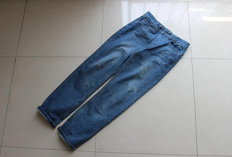 Jeans pour adolescent droite en vrac en coton pour Quatre saisons - Ref 1461311 Image 51