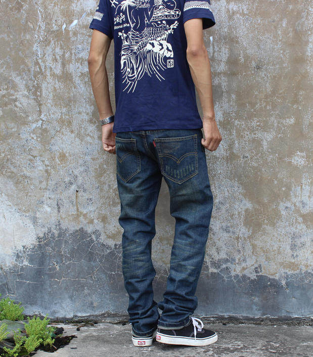 Jeans pour adolescent droite en vrac en coton pour Quatre saisons - Ref 1461311 Image 83