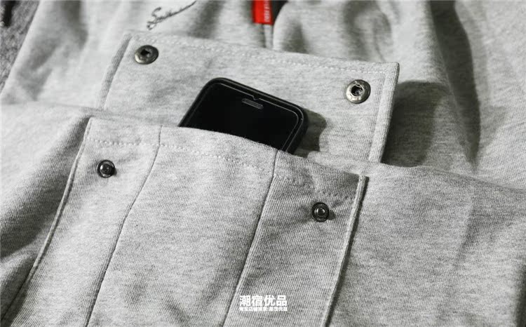 Mùa hè quần thủy triều thương hiệu Yu Wenle ngụy trang overalls năm điểm quần âu thể thao quần short terry bảo vệ quần nam thủy triều quan kaki nam