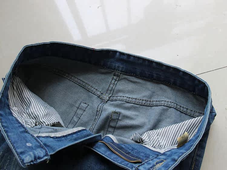 Jeans pour adolescent droite en vrac en coton pour Quatre saisons - Ref 1461311 Image 61